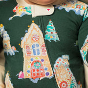 Organic Cotton Sleep & Play (Loose Fit) - Gingerbread Houses