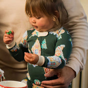 Organic Cotton Sleep & Play (Loose Fit) - Gingerbread Houses
