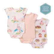 3 Pack Pastry Shop & Pretty Princess Girl Bodysuits