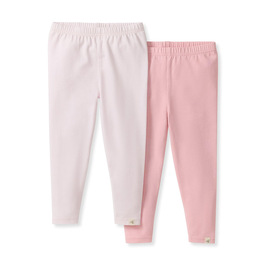 2 Pack Organic Cotton Leggings - Pink