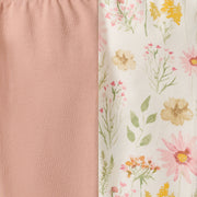 2 Pack Wild Floral Girl Leggings - Eggshell