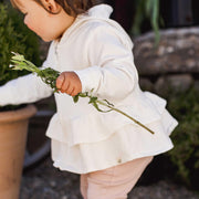 3 Piece Organic Cotton Wild Floral Set - Eggshell