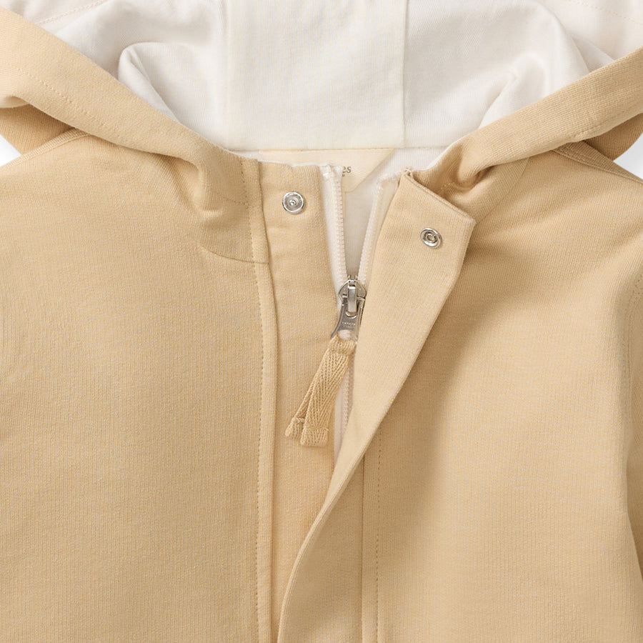 Organic Cotton  Utility Jacket - Semolina