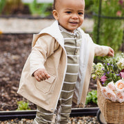 Organic Cotton  Utility Jacket - Semolina