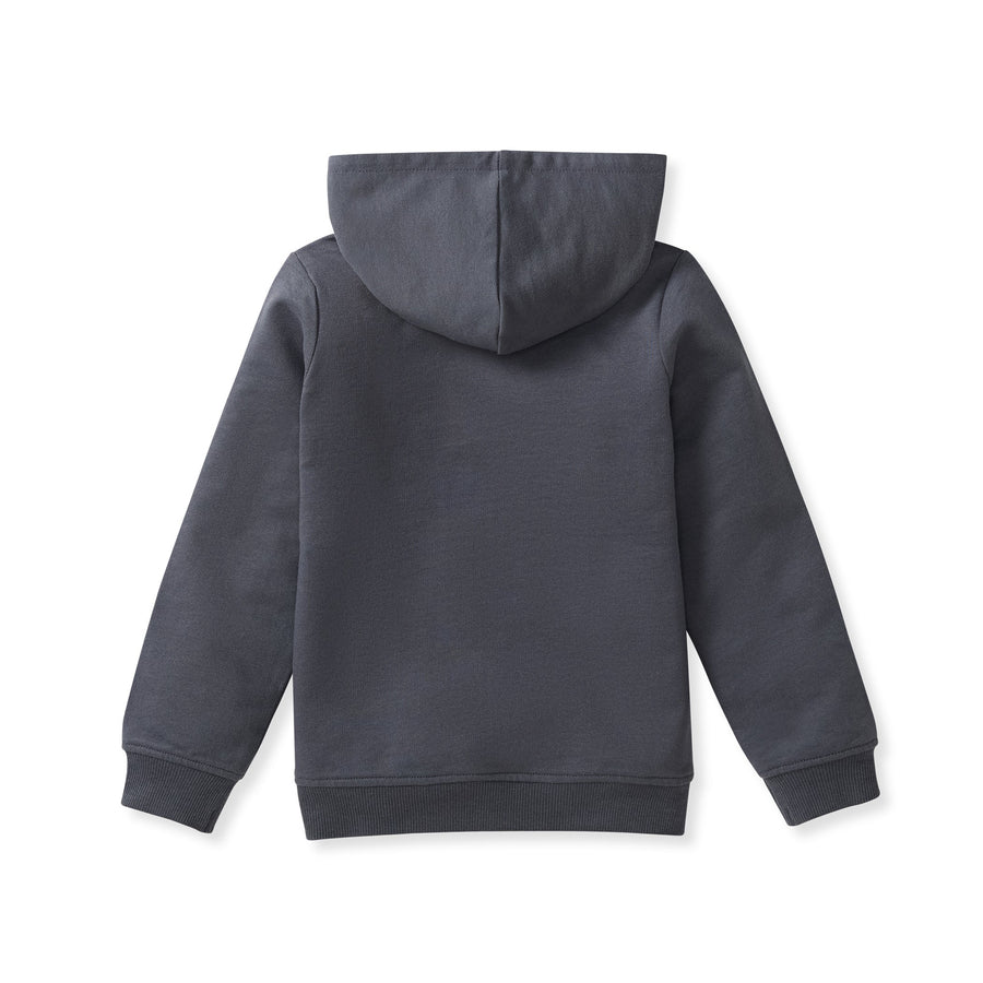 Organic Cotton Button Placket Hoodie