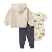 3 Piece Organic Cotton Truck Set - Eggshell