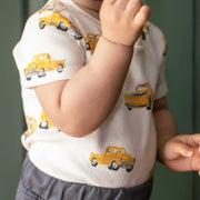 3 Piece Organic Cotton Truck Set - Eggshell