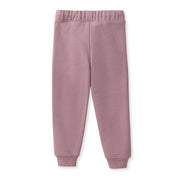 Organic Cotton Knit Fleece Jogger - Elderberry