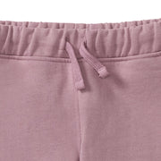 Organic Cotton Knit Fleece Jogger - Elderberry