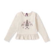 Organic Cotton Woodland Graphic Long Sleeve Shirt