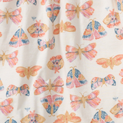 Organic Cotton Boho Butterflies Tunic Set - Eggshell