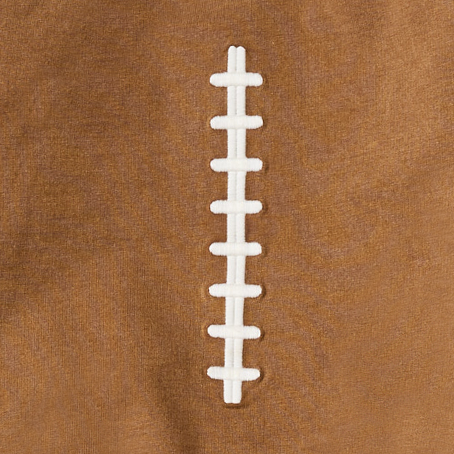 Organic Cotton Acid Wash Football Sweatshirt Set - Hunter