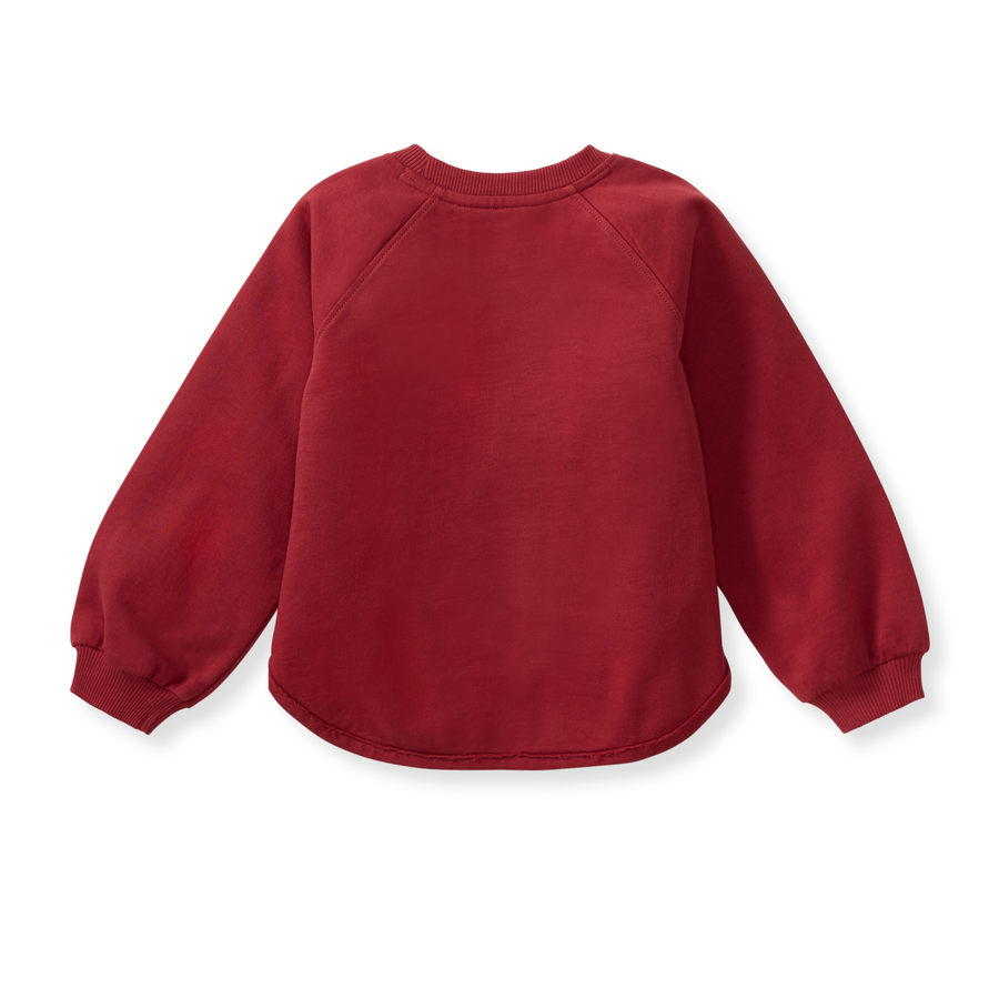 Believe Organic Cotton Sweatshirt - Brick