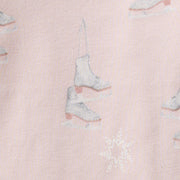 Organic Cotton Two Piece Pajamas - Ice Skates