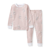 Organic Cotton Two Piece Pajamas - Ice Skates