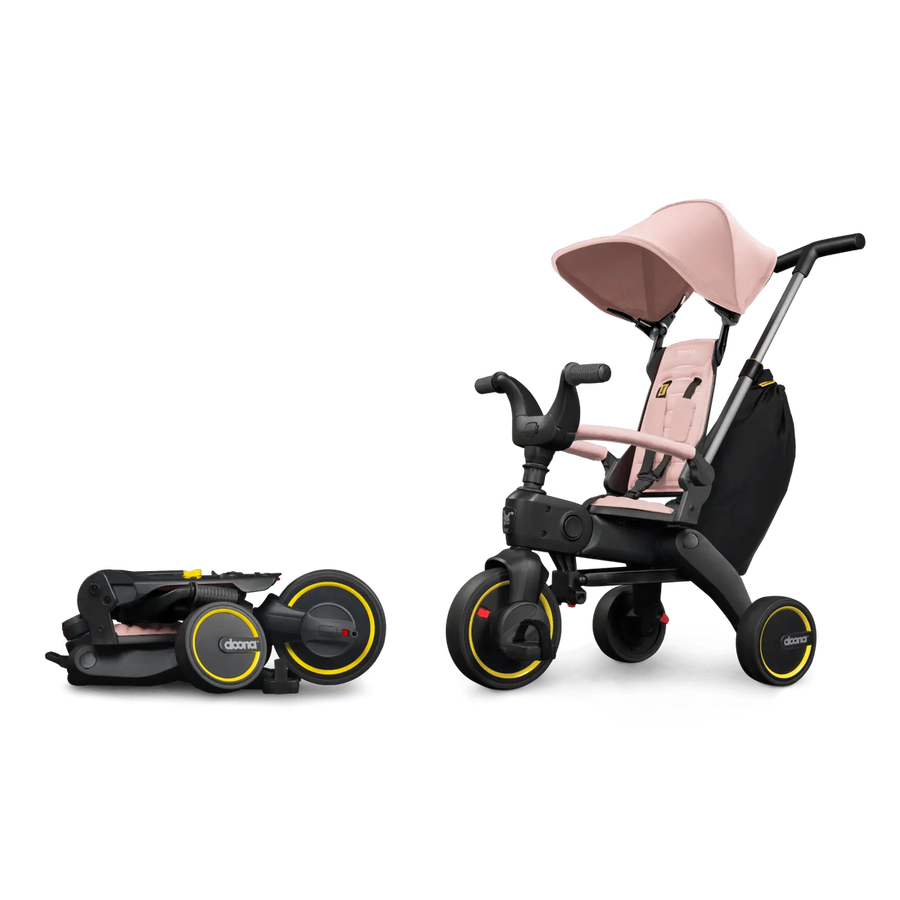 Liki S3 Convertible Stroller Trike - Blush Pink
