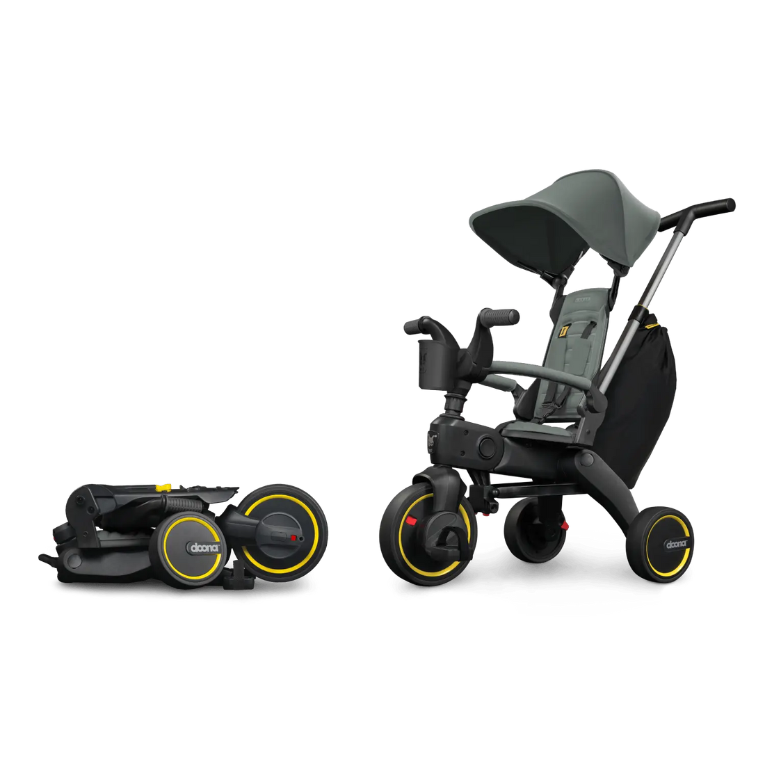 Liki S3 Convertible Stroller Trike - Slate Green