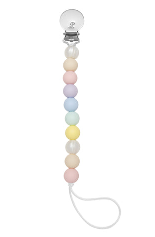 Lolli Silicone Pacifier Clip - Cotton Candy