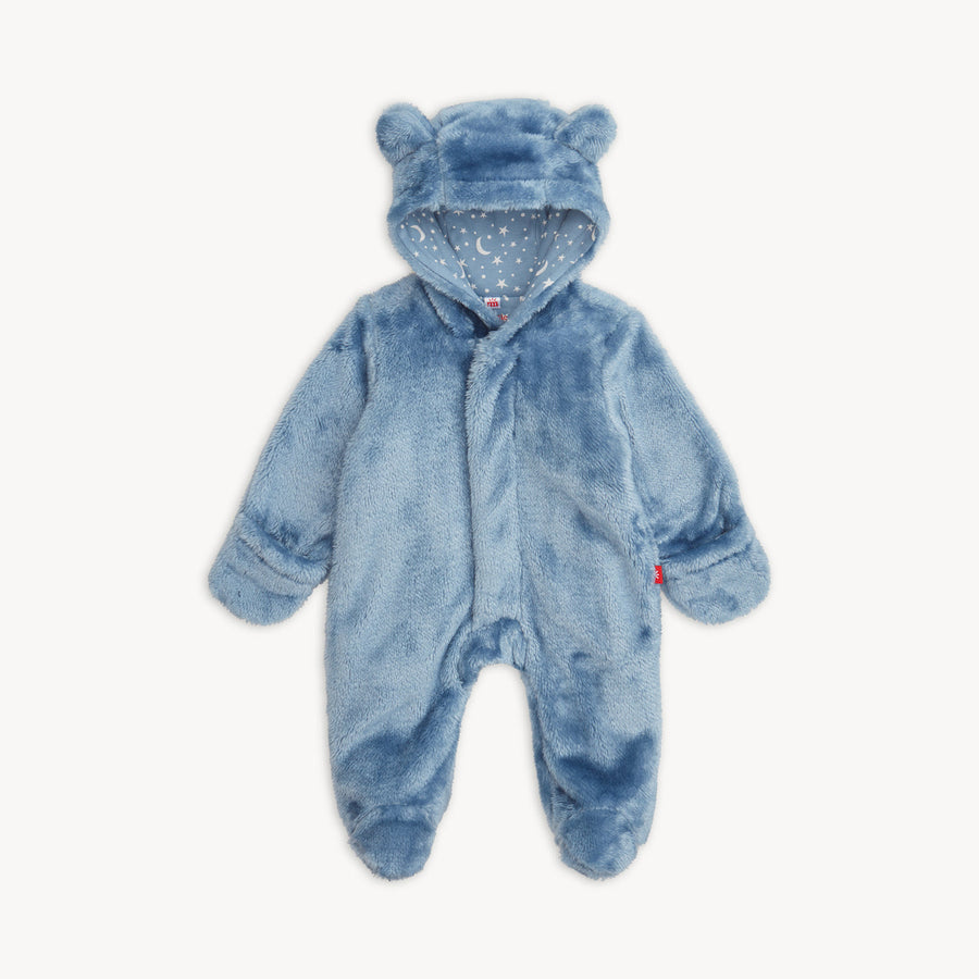 Minky Magnetic Bear Bunting - Winter Sky