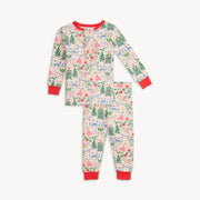 Modal Magnetic Long Sleeve Toddler Pajamas - Sugar Plum Dreams