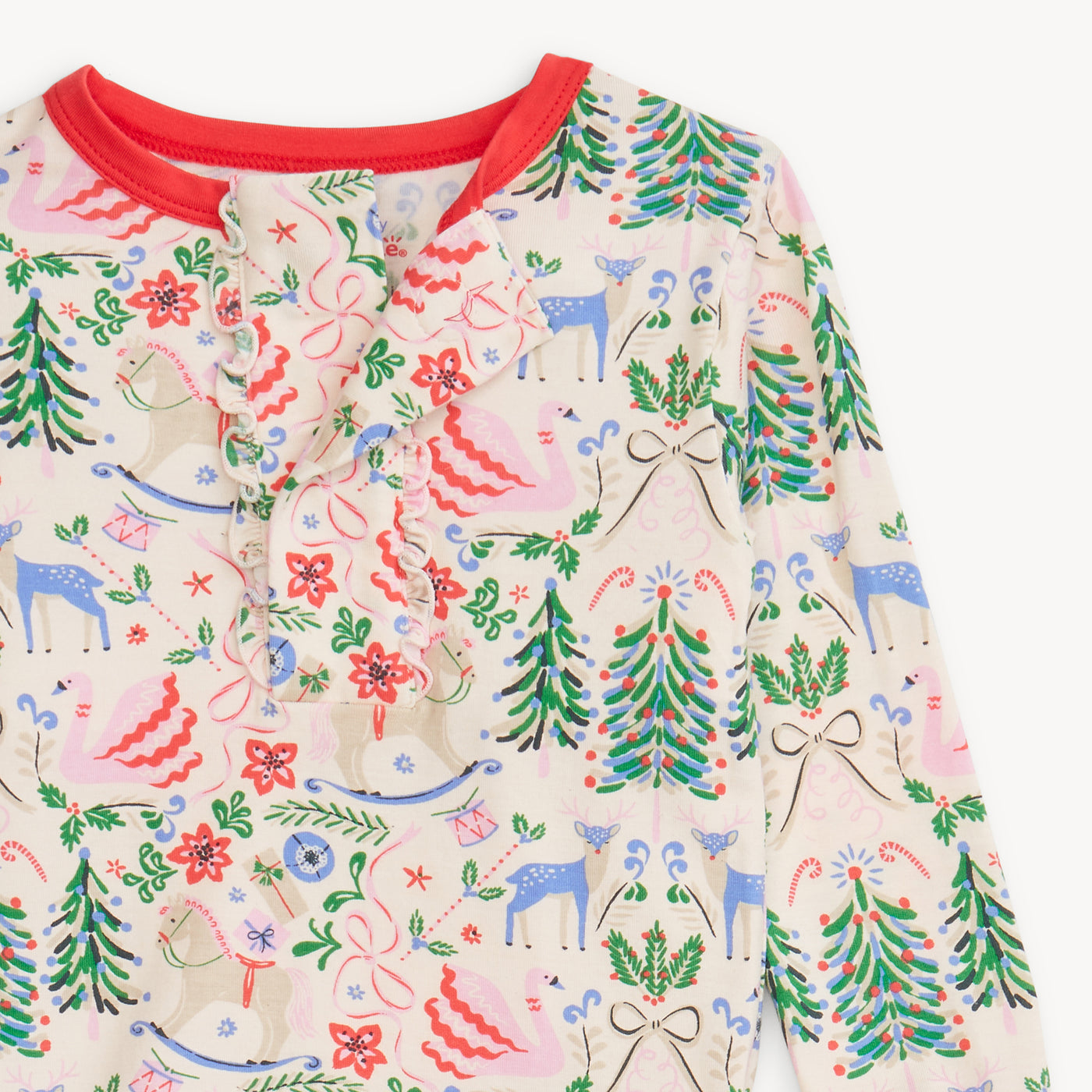 Modal Magnetic Long Sleeve Toddler Pajamas - Sugar Plum Dreams