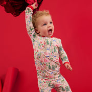 Modal Magnetic Long Sleeve Toddler Pajamas - Sugar Plum Dreams
