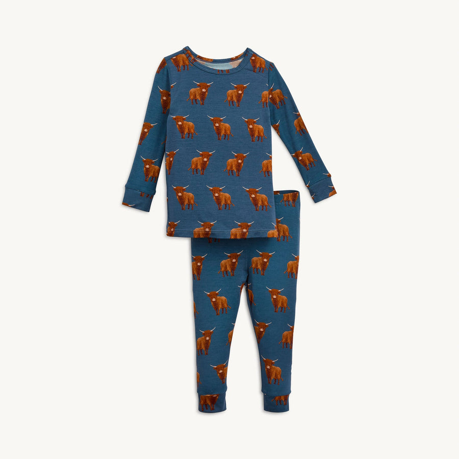 Modal Magnetic Long Sleeve Toddler Pajamas - Word to Your Herd