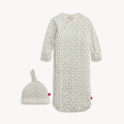 Organic Cotton Magnetic Gown & Hat - Eloise