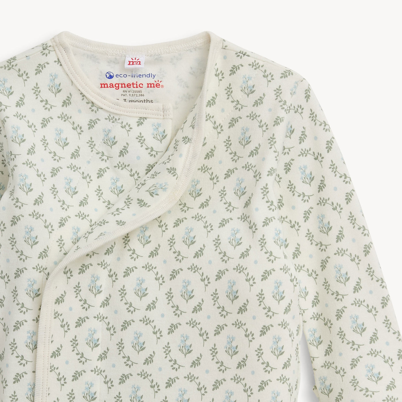 Organic Cotton Magnetic Gown & Hat - Eloise