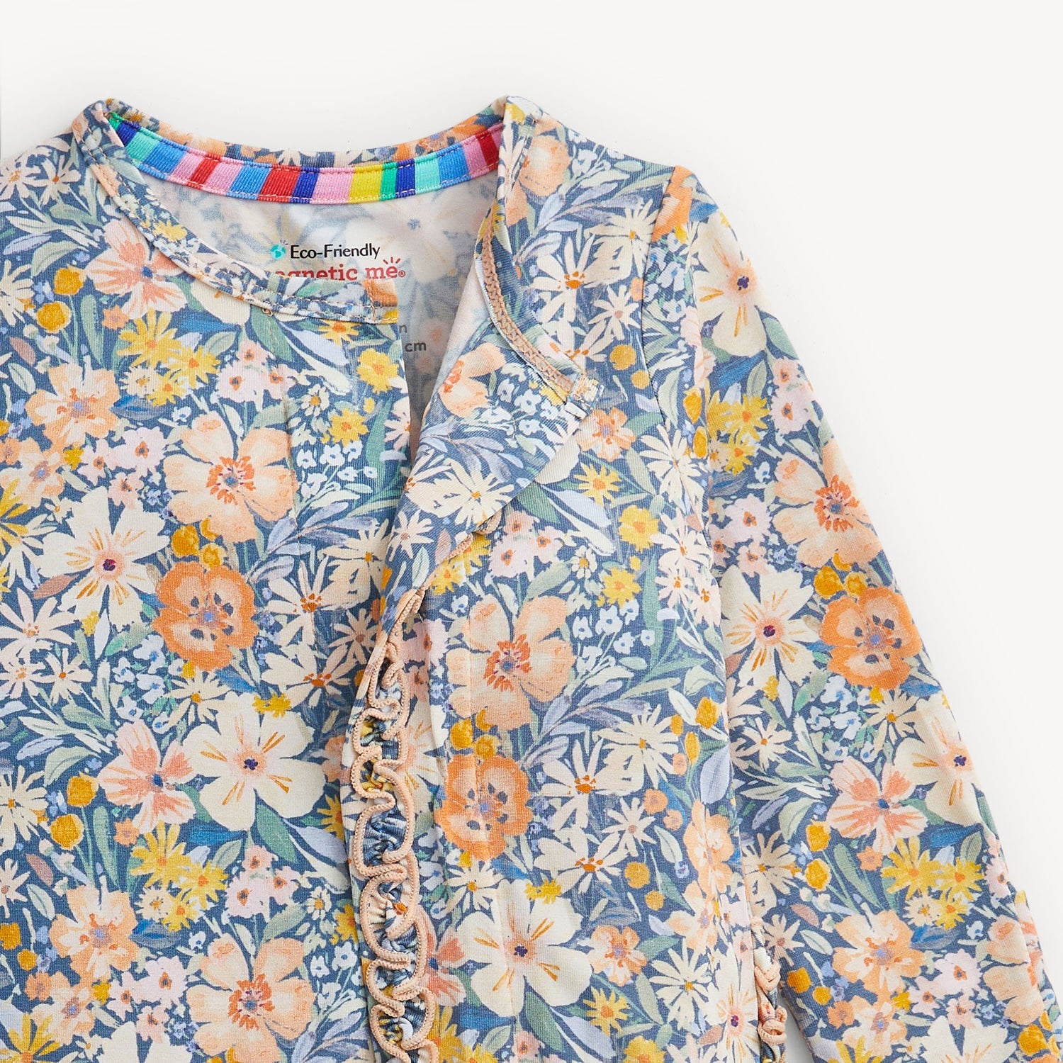 Modal Magnetic Ruffle Footie - Flora
