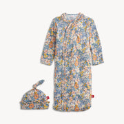 Modal Magnetic Ruffle Gown & Hat - Flora