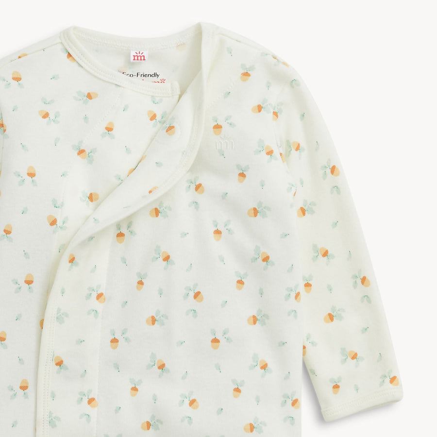 Organic Cotton Magnetic Gown & Hat - Acorns