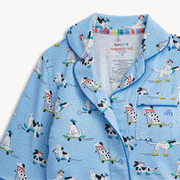 RightFit Magnetic Long Sleeve Toddler Pajamas with Piping - Ruff Riders