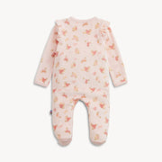 Velour Magnetic Footie - Floral