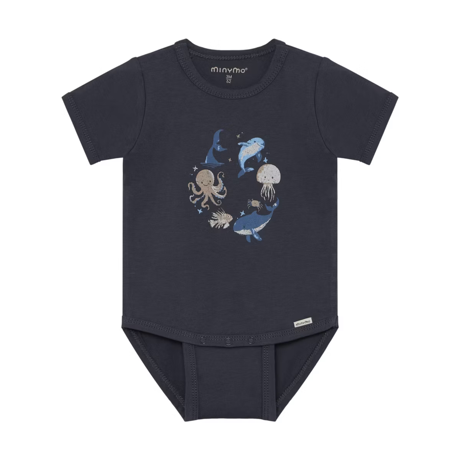Short Sleeve Bodysuit - Odyssey Gray