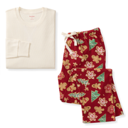 Men's Ribbed Tee & Lounge Pant Set - Gingerbread Bake