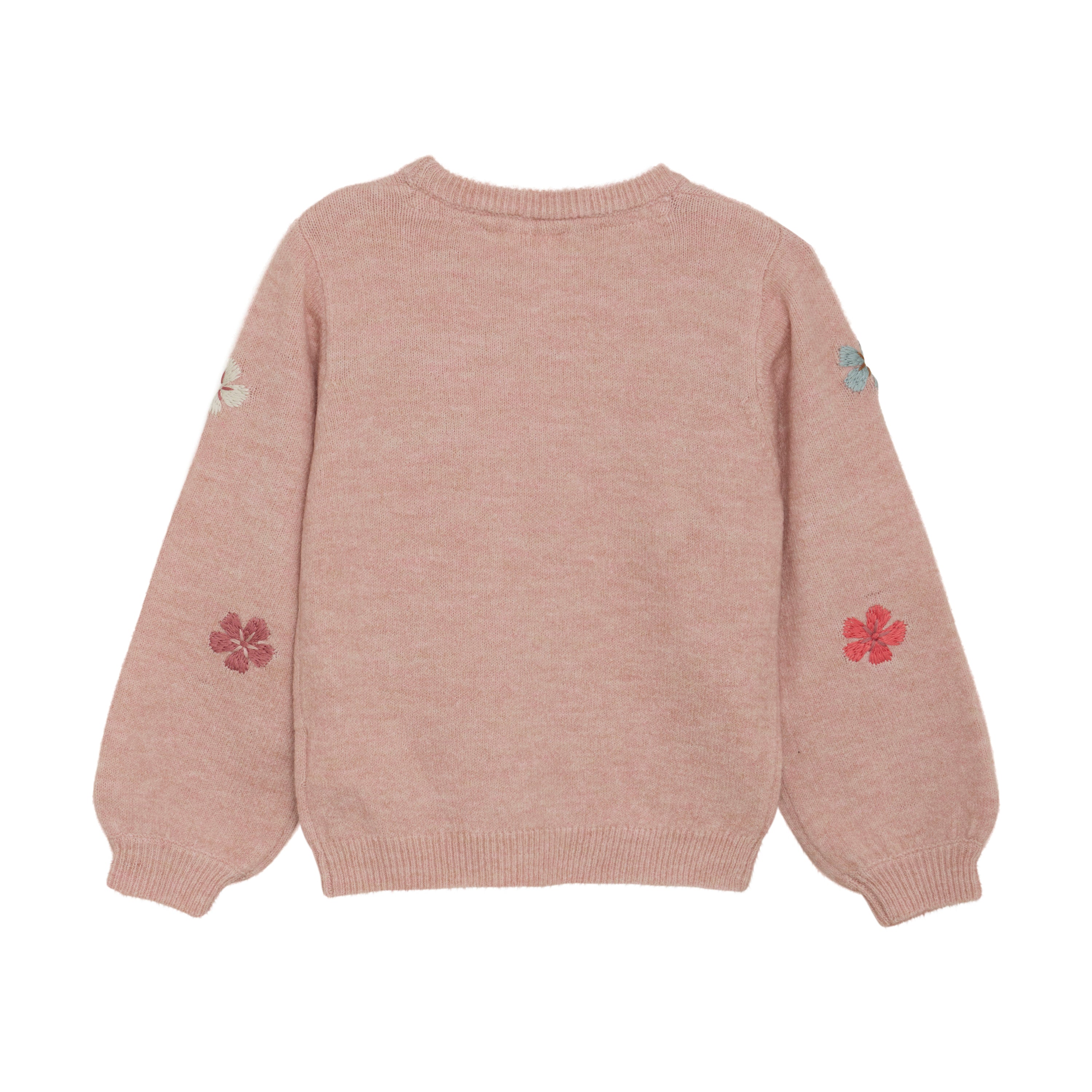 Pullover Knit Sweater - Misty Rose Flower