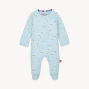 Organic Cotton Magnetic Footie - Honey Hill