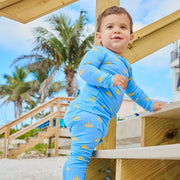 Modal Magnetic Long Sleeve Toddler Pajamas - Dip Ship