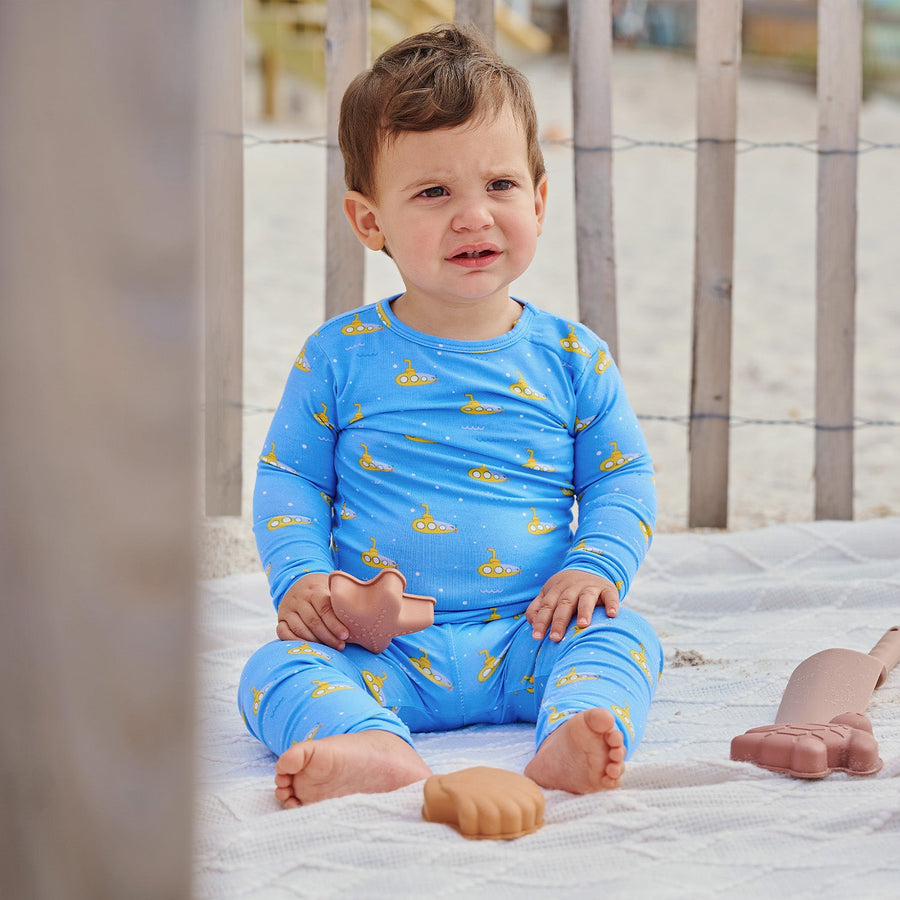 Modal Magnetic Long Sleeve Toddler Pajamas - Dip Ship