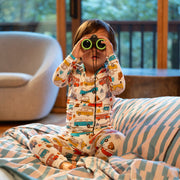 Modal Magnetic Long Sleeve Toddler Pajamas - Van Go