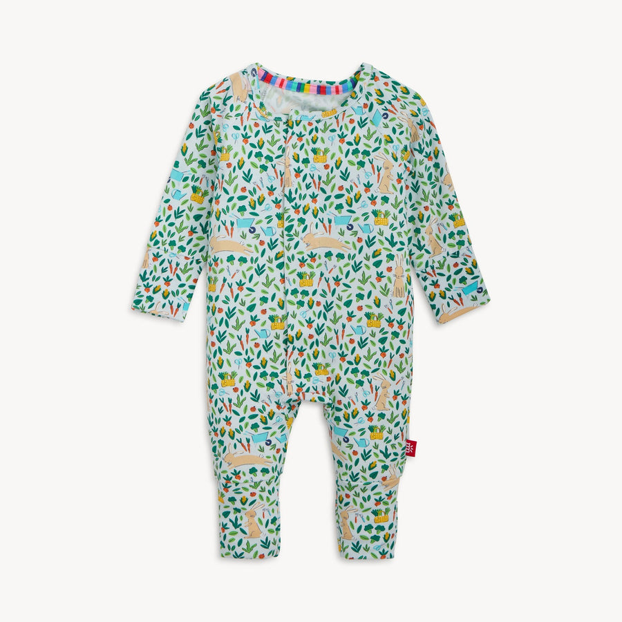 Modal Magnetic Convertible Coverall - Bunny Garden