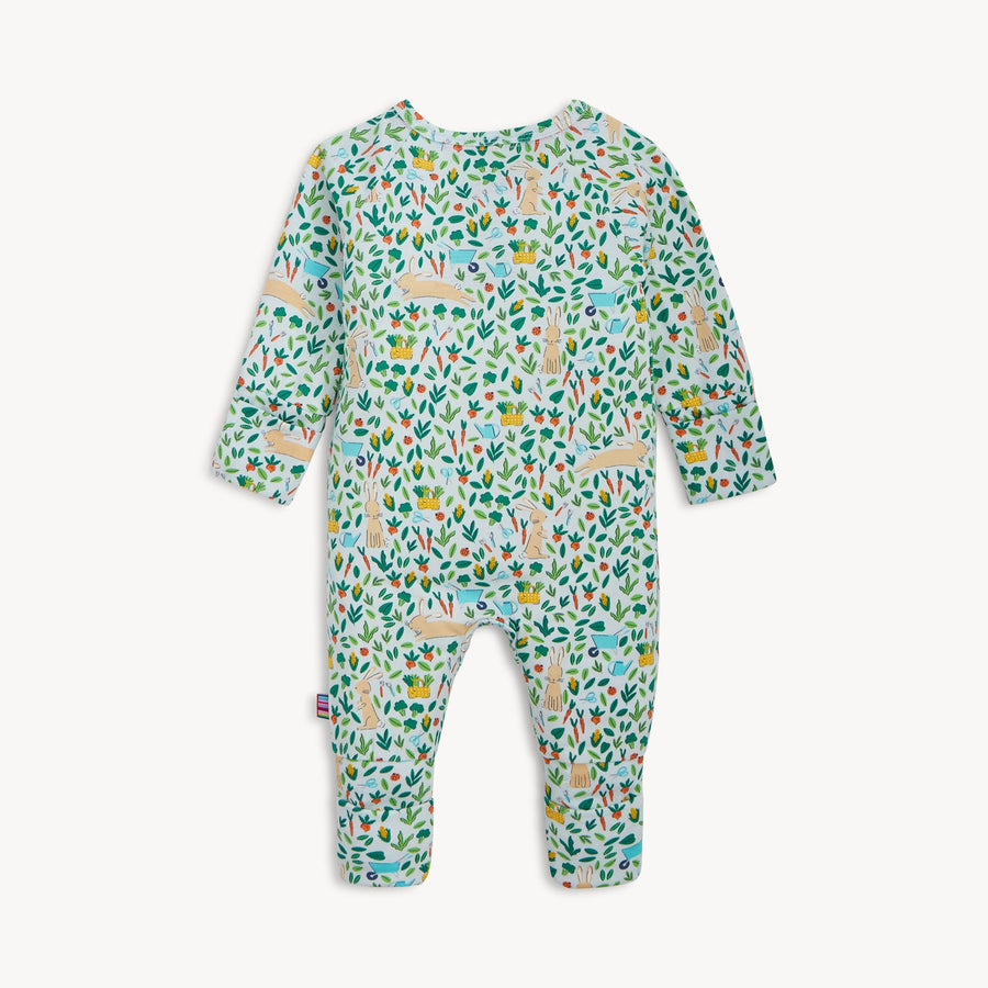 Modal Magnetic Convertible Coverall - Bunny Garden