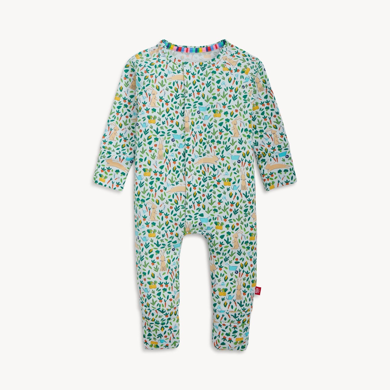 Modal Magnetic Convertible Coverall - Bunny Garden