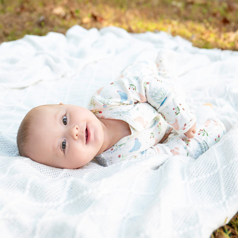 Organic Cotton Magnetic Footie - Chicken Tender