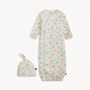 Organic Cotton Magnetic Gown & Hat - Chicken Tender