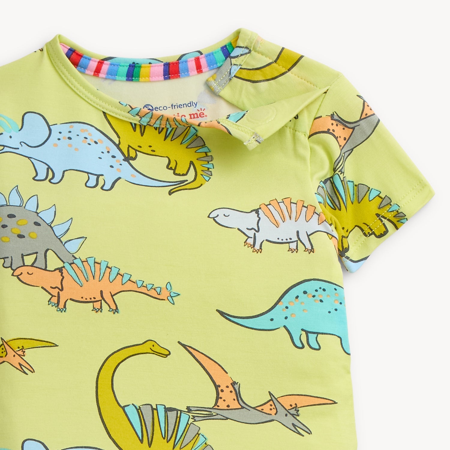 Modal Magnetic Short Sleeve Toddler Pajamas - Roar and Explore