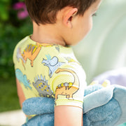 Modal Magnetic Short Sleeve Toddler Pajamas - Roar and Explore