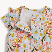 Modal Magnetic Flutter Sleeve Bubble Romper - Seraphina