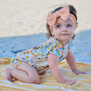 Modal Magnetic Flutter Sleeve Bubble Romper - Seraphina